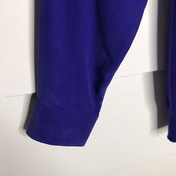Joie Kelsea Silk & Cashmere Blend Sweater Blouse Blue Size Medium - Picture 5 of 11